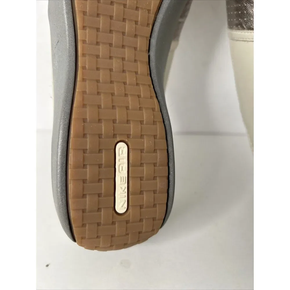 Cole Haan Taupe Rose Gold Trim  Gray Wedge Heel Shoes New‎ Sz 9.5